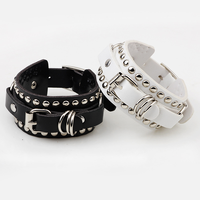 القوطي الأسود سوار معصم من الج - مراجعة Women'S Emo Accessories وسعره