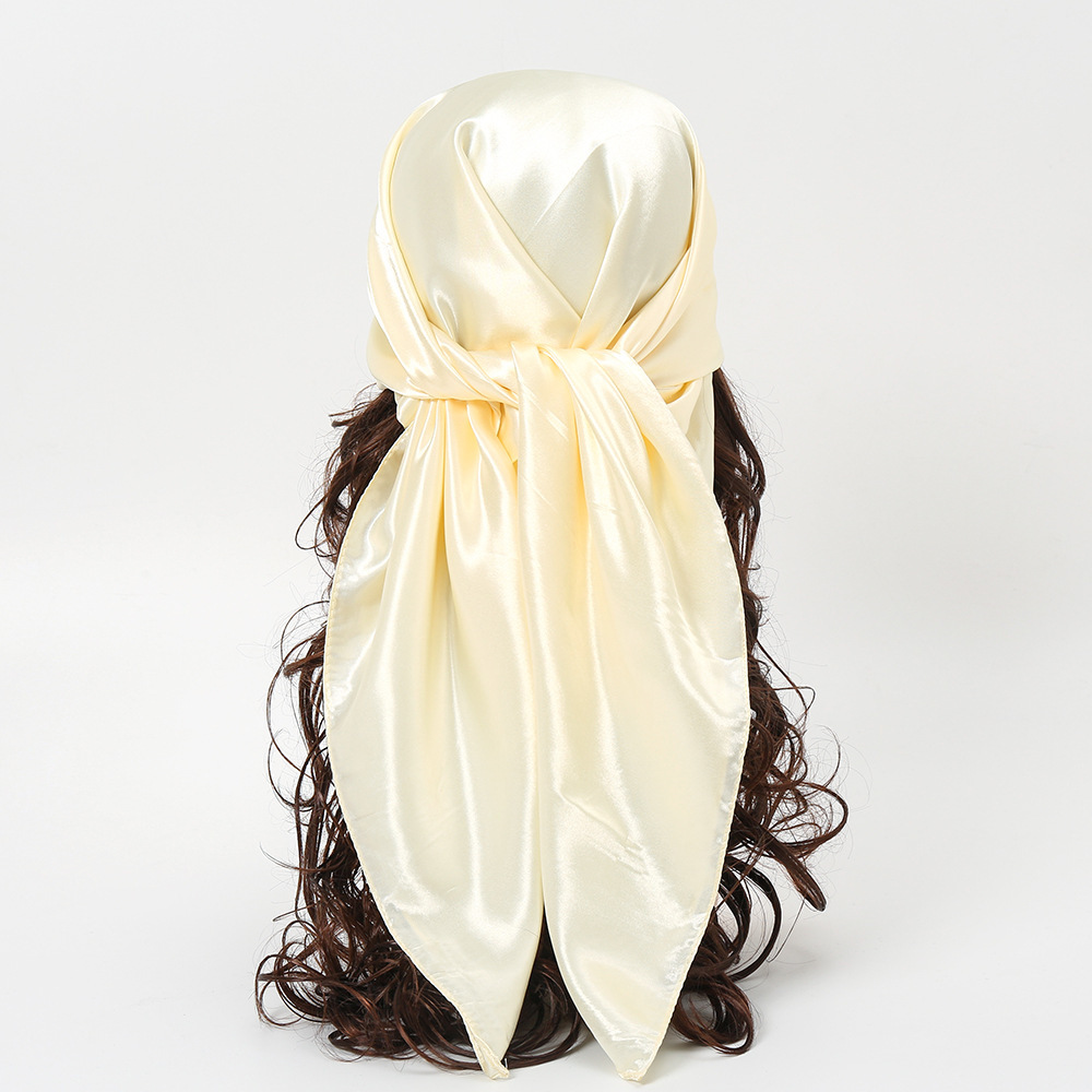 90 سنتيمتر الصلبة الألوان مندي - مراجعة Silk Scarf Square وسعره