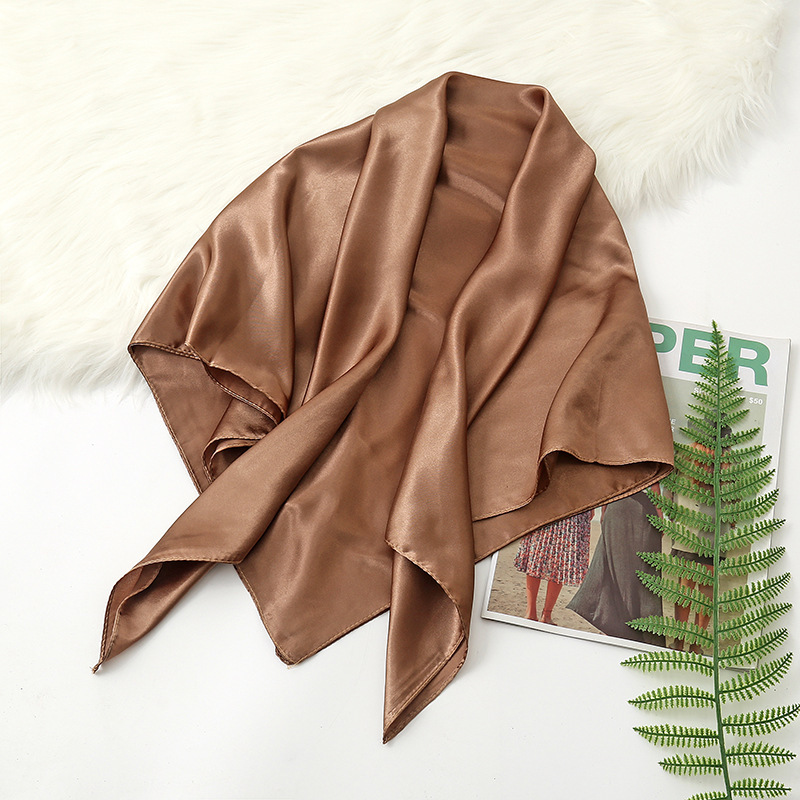 90 سنتيمتر الصلبة الألوان مندي - مراجعة Silk Scarf Square وسعره
